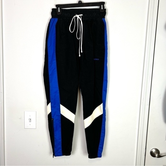Daniel Patrick Parachute Pants womens XS Black Blue Track Pants Activewear - Picture 3 of 11